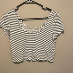 Striped crop top
